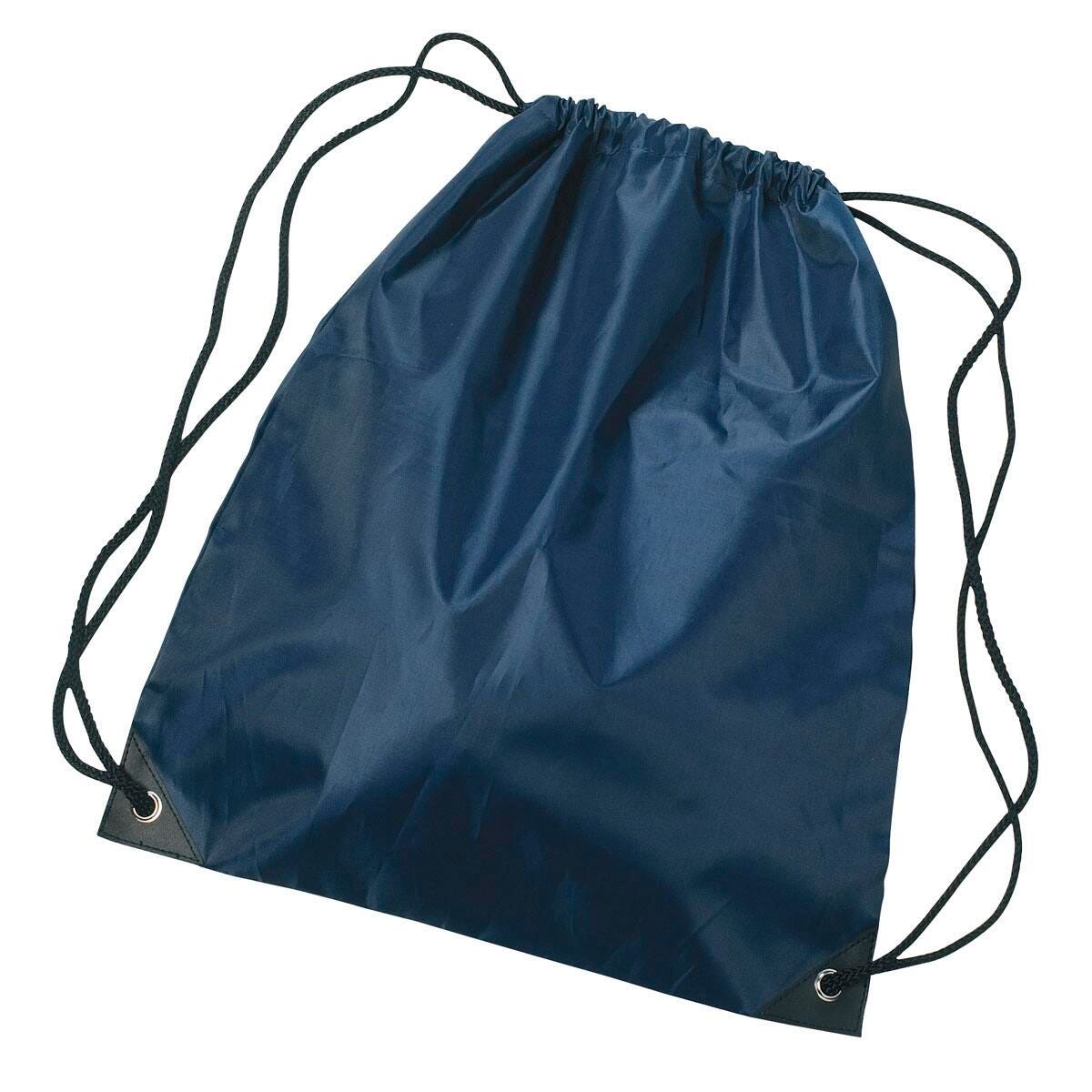 Drawstring Sports Backpack, Navy, Item Number 1559569